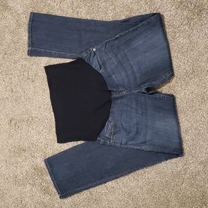 Over Belly Straight Leg Maternity Denim Blue Jeans Size 4 - Liz Lange for Target
